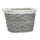 Weide-Korb mit Einsatz grau / weiß 1 Stück - klein