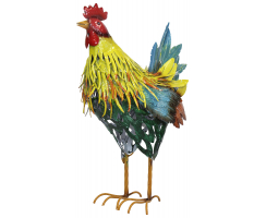 Deko Figur aus Metall Huhn