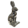 Keramik Deko-Figur Hase Langohr groß silber