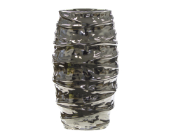 Keramik Design Vase ( A klein ) silber