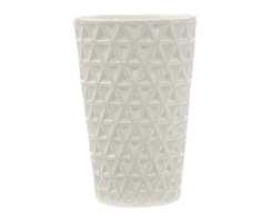 Keramik Design Vase ( B klein ) weiß