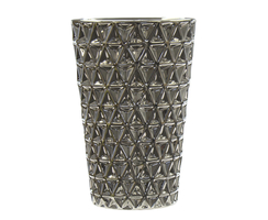 Keramik Design Vase ( B groß ) silber