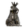 Keramik Deko-Figur Frosch mit Krone