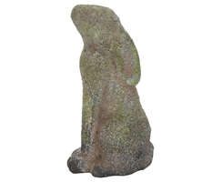 Deko-Figur Hase Schnüffler grün-grau