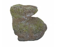 Deko-Figur Hase Zwerg grün-grau