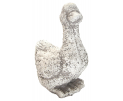 Deko-Figur Ente weiß-grau