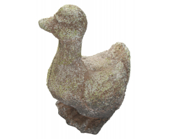Deko-Figur Ente grün-grau