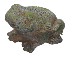 Deko-Figur Frosch L - 20 cm grün-grau