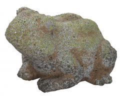 Deko-Figur Frosch XL - 25 cm grün-grau