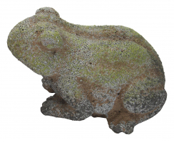 Deko-Figur Frosch XL - 25 cm grün-grau