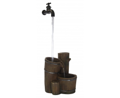 Brunnen Set mit Stromstecker und Pumpe ( E ) Wasserhahn