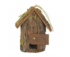 Holz Vogelhaus zum aufhängen A: 13 cm x 10 cm x 16 cm hoch