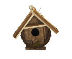 Holz Vogelhaus zum aufhängen C: 17 cm x 9 cm x 15 cm hoch