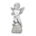 Garten-Figur Engel auf Stein sitzend