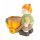 Keramik Pflanz-Figur Junge mit Kürbis