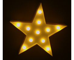 3D Stern weiß mit 11 Lichtern