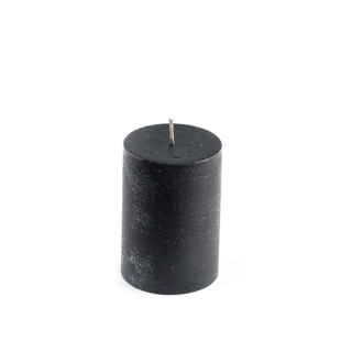 Kerze 7 x 10 cm in Schwarz - 1 Stück