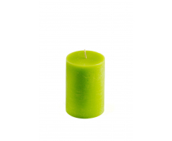 Kerze 7 x 10 cm in Grün - 1 Stück