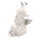 Keramik Engel sitzend silber-weiß 10 x 13cm - einzeln oder im 2er Set