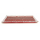Weihnachts-Teller S 20 x10 cm rot + silber Rand - 1 Stück