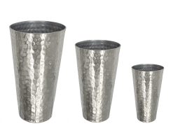 Vase aus Metall - verschiedene Größen:14,5 cm, 22,5 cm, 28 cm hoch