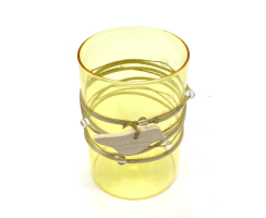 Teelichthalter aus Glas 9 x 13,5cm