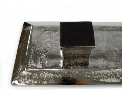 Servierplatte aus Aluminium 49 x 13cm