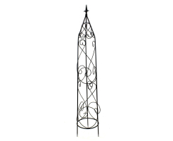 Metall Rankhilfe Obelisk schwarz