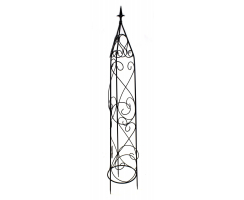 Metall Rankhilfe Obelisk schwarz 1 Stück - S - 105cm