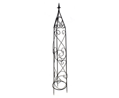 Metall Rankhilfe Obelisk schwarz 1 Stück - L - 154cm