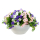 Blumenschale weiß mit LED Ø 39 x 15cm