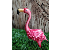 Metall-Figur Flamingo